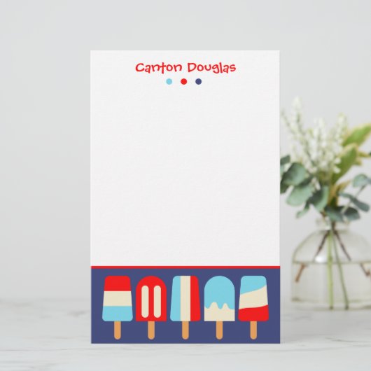 Speciaal gepersonaliseerde stripverhalen briefpapier (Staand voorkant)