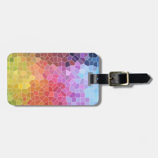 Speciaal gepersonaliseerde stukken kleur bagagelabel (Voorkant horizontaal)