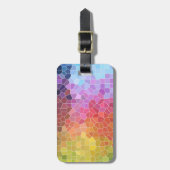 Speciaal gepersonaliseerde stukken kleur bagagelabel (Voorkant verticaal)