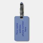 Speciaal gepersonaliseerde stukken kleur bagagelabel (Achterkant verticaal)