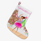 Speciaal gepersonaliseerde Suiker Plum Fairy Balle Grote Kerstsok (Voorkant (Hangend))