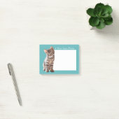 Speciaal gepersonaliseerde Tabby Cat Kitten Foto g Post-it® Notes (Kantoor)