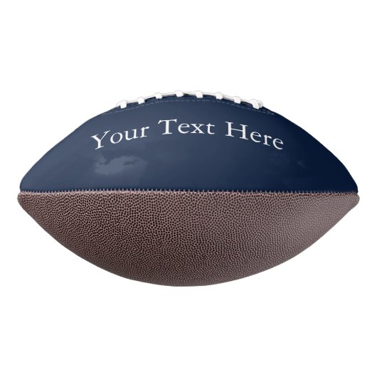 Speciaal gepersonaliseerde tekst Navy Blue White M American Football (Gedraaid 270)