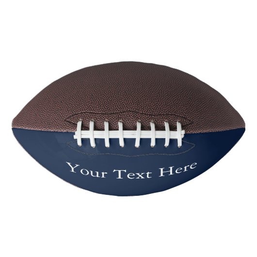 Speciaal gepersonaliseerde tekst Navy Blue White M American Football (Voorkant)