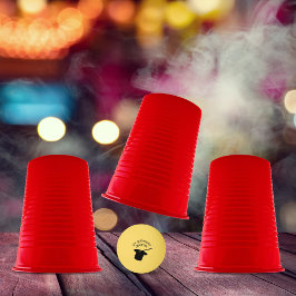 Speciaal gepersonaliseerde top-hoed voor bekertjes pingpongbal