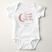 Speciaal gepersonaliseerde Twinkle kleine ster met Romper (Voorkant)
