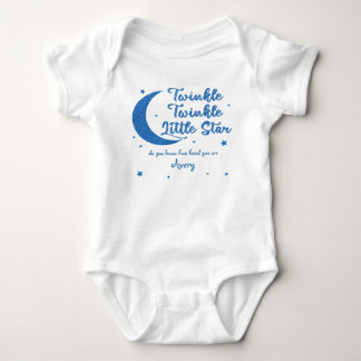 Speciaal gepersonaliseerde Twinkle kleine ster met Romper