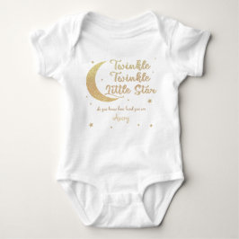 Speciaal gepersonaliseerde Twinkle kleine ster met Romper