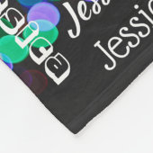 Speciaal gepersonaliseerde Typografie Subway Art K Fleece Deken (Hoek)