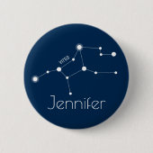 Speciaal gepersonaliseerde Virgo Zodiac Constellat Ronde Button 5,7 Cm (Voorkant)