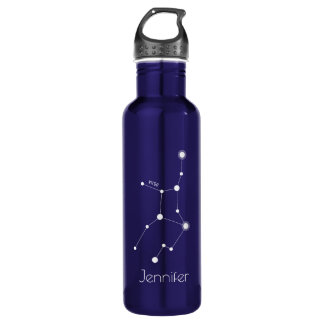 Speciaal gepersonaliseerde Virgo Zodiac Constellat Waterfles