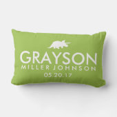 Speciaal gepersonaliseerde vogeldetails Dinosaur L Kussen (Achterkant)