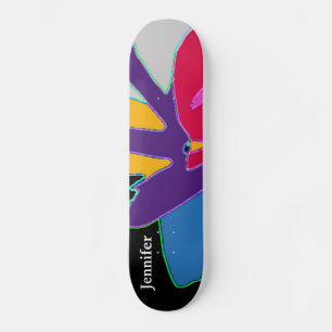 Speciaal gepersonaliseerde vormgeving moderne kuns persoonlijk skateboard