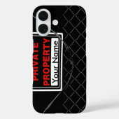 Speciaal gepersonaliseerde vun-coole unieke monogr Case-Mate iPhone case (Achterkant)