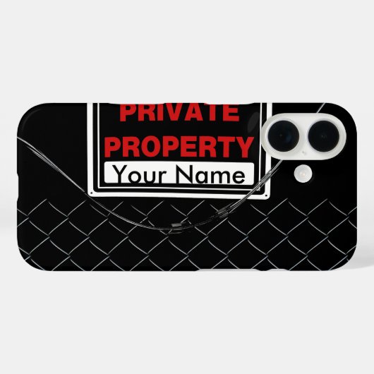 Speciaal gepersonaliseerde vun-coole unieke monogr Case-Mate iPhone case (Achterkant (horizontaal))