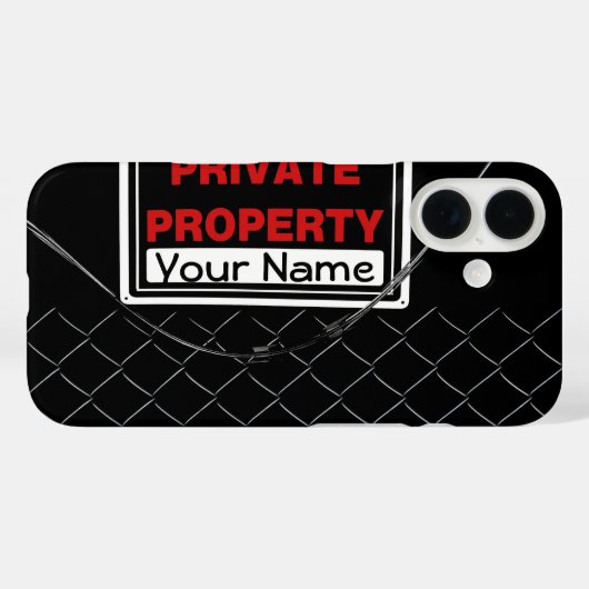 Speciaal gepersonaliseerde vun-coole unieke monogr Case-Mate iPhone case (Achterkant (horizontaal))