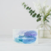 Speciaal gepersonaliseerde "Waterverf Splash" (Ame Visitekaartje (Staand voorkant)