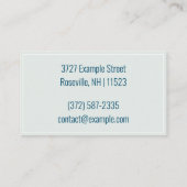 Speciaal gepersonaliseerde "Waterverf Splash" (Ame Visitekaartje (Achterkant)