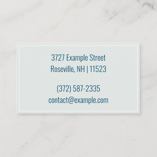 Speciaal gepersonaliseerde "Waterverf Splash" (Ame Visitekaartje (Achterkant)