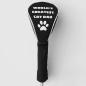 Speciaal gepersonaliseerde wereld's grootste kat p golfheadcover (Voorkant)