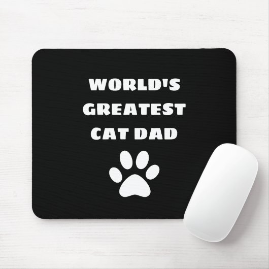 Speciaal gepersonaliseerde wereld's grootste kat p muismat (Met muis)