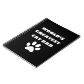 Speciaal gepersonaliseerde wereld's grootste kat p notitieboek (Linkerzijde)