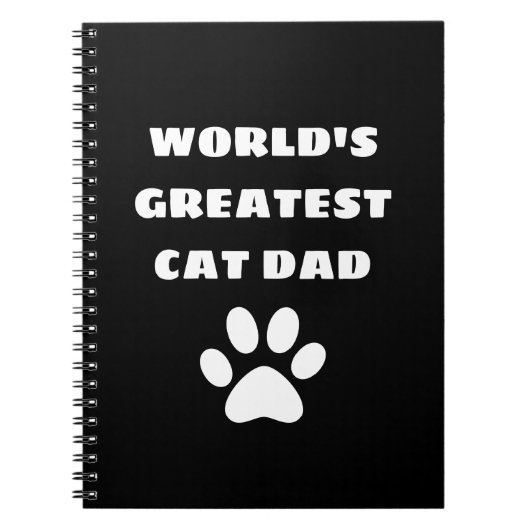 Speciaal gepersonaliseerde wereld's grootste kat p notitieboek (Voorkant)