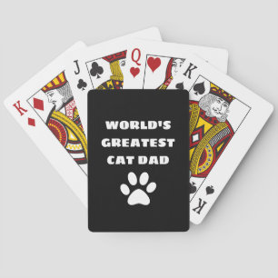Speciaal gepersonaliseerde wereld's grootste kat p pokerkaarten