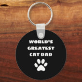 Speciaal gepersonaliseerde wereld's grootste kat p sleutelhanger (Voorkant)