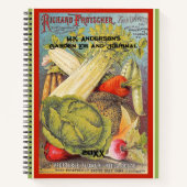  speciaal gepersonaliseerde wervelkolom voor plant notitieboek (Voorkant)