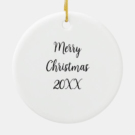 Speciaal gepersonaliseerde White Marble River Digi Keramisch Ornament (Achterkant)