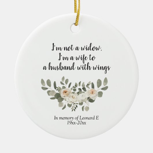 Speciaal gepersonaliseerde whitepelichtingsceramie keramisch ornament (Voorkant)