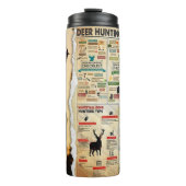 Speciaal gepersonaliseerde whitetail Deer-kennis Thermosbeker (Voorkant)