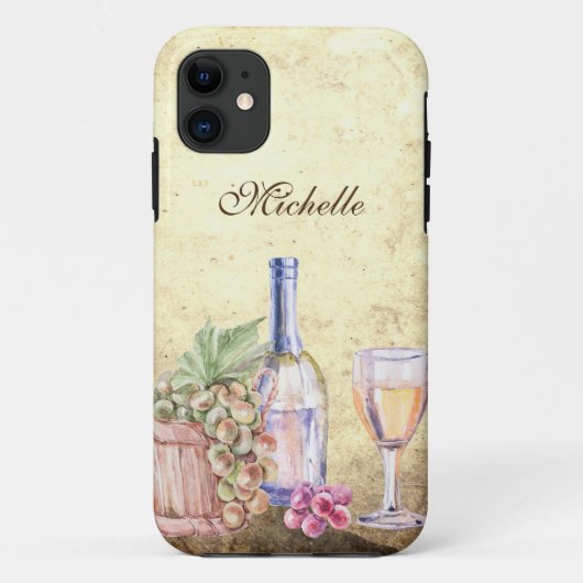 Speciaal gepersonaliseerde wijndruiven van wijngaa Case-Mate iPhone case (Achterkant)