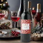 Speciaal gepersonaliseerde Wijnfleslabel Koekjesui Wijn Etiket<br><div class="desc">Voeg een persoonlijke aanraking aan uw koekjesuitwisselingspartij met deze editable wijnetiketten toe. Bekijk het Collectie voor de uitwisseling van kerstkoekjes van EmmyINK voor extra coördinerende koekjesdécor en ideeën!</div>