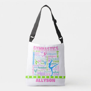 Speciaal gepersonaliseerde woordgymnastiek Typogra Crossbody Tas