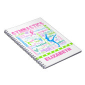 Speciaal gepersonaliseerde woordgymnastiek Typogra Notitieboek (Rechterzijde)