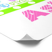 Speciaal gepersonaliseerde woordgymnastiek Typogra Poster (Hoek)