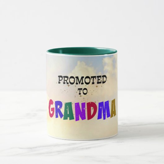 Speciaal gepromoot op Grootma, pastel Clouds Desig Mok (Midden)