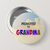 Speciaal gepromoot op Grootma, pastel Clouds Desig Ronde Button 7,6 Cm (Voorkant /achterkant)