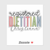 Speciaal geregistreerde diëtititititiaanse multico sticker (Vel)