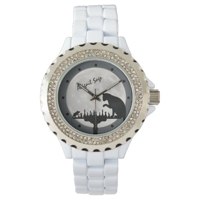 Speciaal geschaafd met volle motorkat en muisspel horloge (Voorkant)