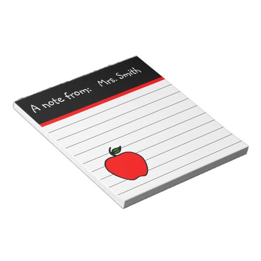 Speciaal geschenk Apple-Notitieblok van docent Notitieblok (Schuin)