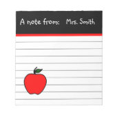 Speciaal geschenk Apple-Notitieblok van docent Notitieblok (Voorkant)
