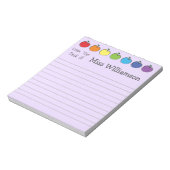 Speciaal geschenk van de leerkracht van de Crayons Notitieblok (Linkerzijde)