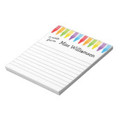 Speciaal geschenk van de leerkracht van de Crayons Notitieblok (Linkerzijde)