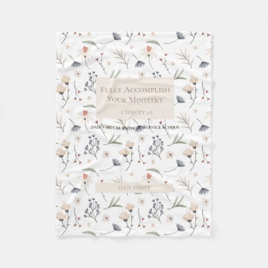 Speciaal geschenk voor 2022 JW-pionierzusters Fleece Deken (Voorkant)