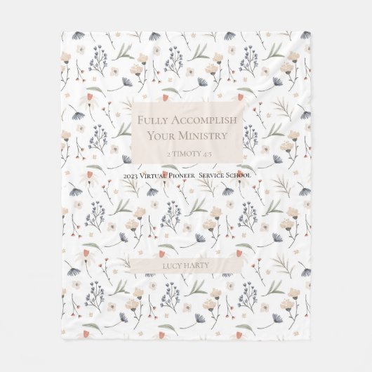 Speciaal geschenk voor 2023 JW-pionierzusters Fleece Deken (Voorkant)