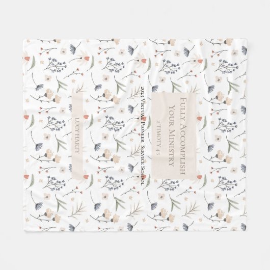 Speciaal geschenk voor 2023 JW-pionierzusters Fleece Deken (Voorkant (Horizontaal))