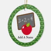 Speciaal geschenk voor lerarenwaardering op school keramisch ornament (Links)